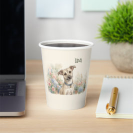 Vasos De Papel Diseño acogedor para amantes de las mascotas de Li