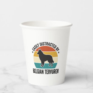 Vasos De Papel Diseño de camiseta de amante de perros vintage de