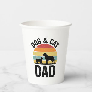 Vasos De Papel Diseño de camiseta para amante de mascotas vintage