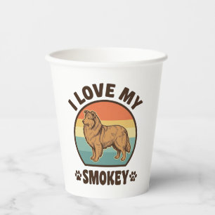 Vasos De Papel Diseño de camiseta vintage puesta de sol Smokey Sh