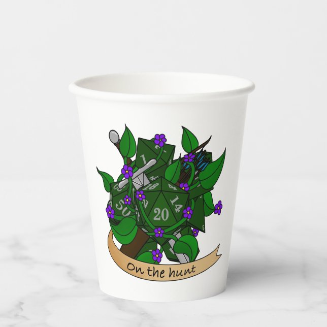 Vasos De Papel Diseño de dados de Ranger (Anverso)