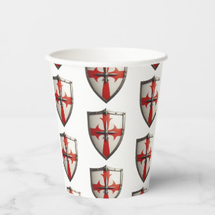 Vasos De Papel diseño de escudo cruzado