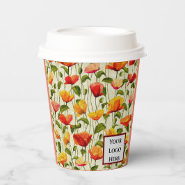 Vasos De Papel Diseño de flores