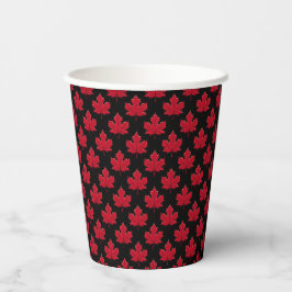 Vasos De Papel Diseño de hoja de arce