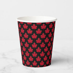 Vasos De Papel Diseño de hoja de arce