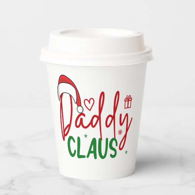 Vasos De Papel Diseño de Navidades de Daddy Claus-60094 (Anverso)
