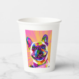 Vasos De Papel Diseño de perros coloridos