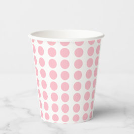 Vasos De Papel Diseño de puntos rosados de polka