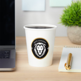 Vasos De Papel Diseño de tipografía minimalista para Confiar en s