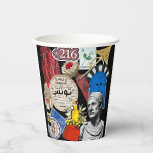Vasos De Papel Diseño de Túnez Cultura y Patrimonio Tunecino