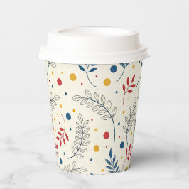 Vasos De Papel Diseño floral