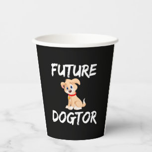 Vasos De Papel diseño futuro de dogtores divertidos para veterina