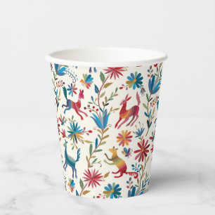 Vasos De Papel Diseño inspirado en Otomí