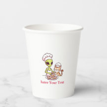 Diseño Kawaii de Gato Chef Alien Donut
