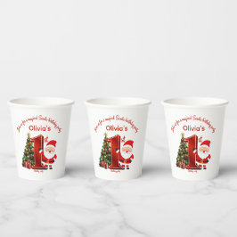Vasos De Papel Diseño mágico de cumpleaños de Santa para niños