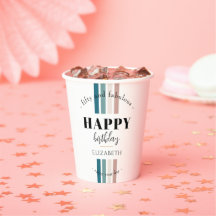 Diseño Minimalista de cumpleaños en colores pastel