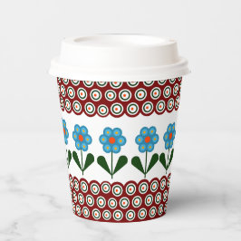 Vasos De Papel Diseño polaco de cerámica tradicional.