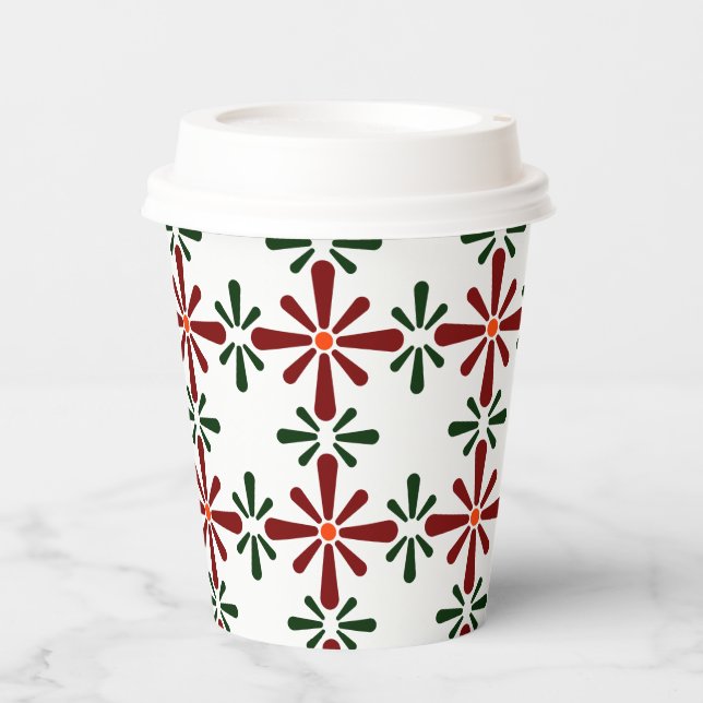 Vasos De Papel Diseño polaco de cerámica tradicional. (Anverso)