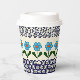 Vasos De Papel Diseño polaco de cerámica tradicional.