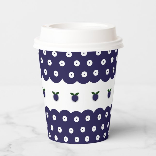 Vasos De Papel Diseño polaco de cerámica tradicional. (Reverso )