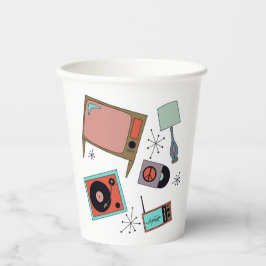 Vasos De Papel Diseños retro