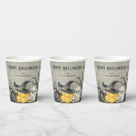 Vasos De Papel Disfraces espeluznantes y cócteles Halloween