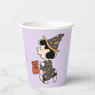 Vasos De Papel Disfraz de bruja Lucy de Peanuts para Halloween