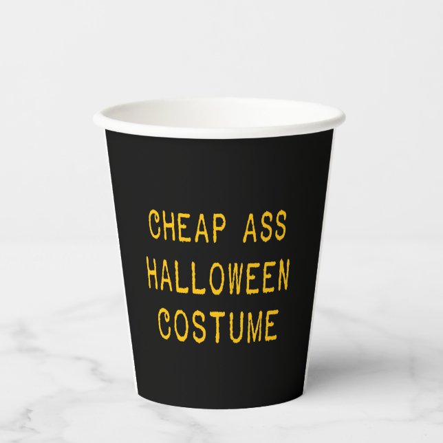 Vasos De Papel Disfraz de Halloween (Anverso)