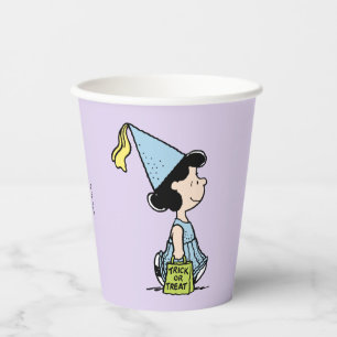 Vasos De Papel Disfraz de Halloween de Lucy Princesa de Peanuts