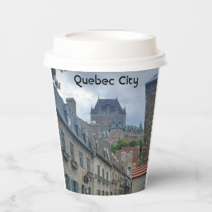 Vasos De Papel Distrito histórico en la ciudad de Quebec