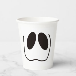 Vasos De Papel Diversión, miedo, rostro fantasma para Halloween