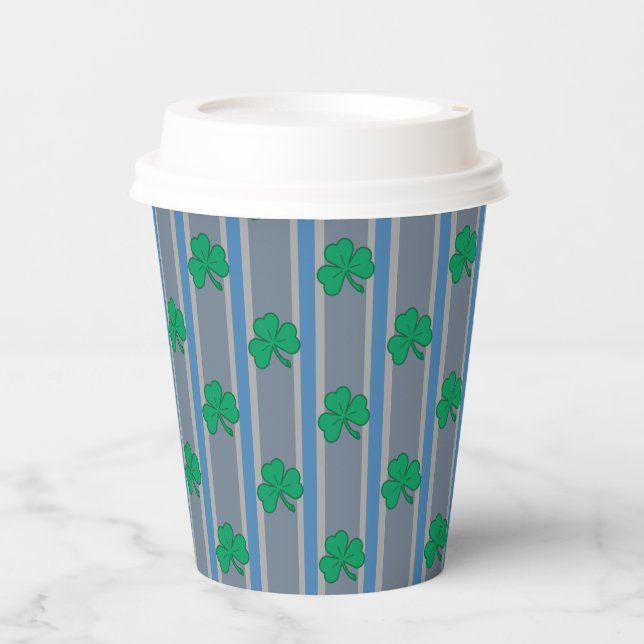 Vasos De Papel Diversión y fantasía Shamrock (Anverso)