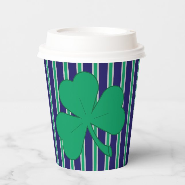 Vasos De Papel Diversión y fantasía Shamrock (Anverso)