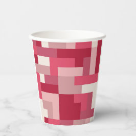 Vasos De Papel Diversos tonos de abstracto rojo