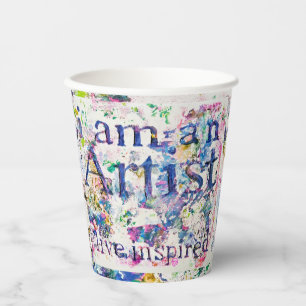 Vasos De Papel Divertidas y divertidas tazas de artistas