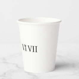 Vasos De Papel divertido 67 número romano