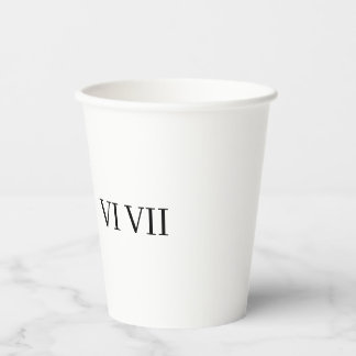 Vasos De Papel divertido 67 número romano