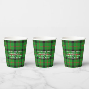 Vasos De Papel Divertido diciendo que dejen de molestarme