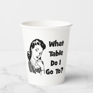 Vasos De Papel Divertido Qué Mesa Bunco