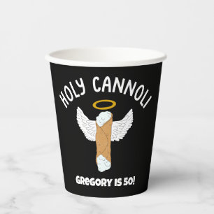 Vasos De Papel Divertido Santo Cannoli Fiesta Temático Italiano