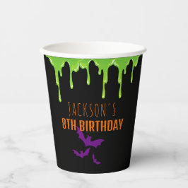 Vasos De Papel Divertido Spooky Halloween niños Fiesta de cumplea