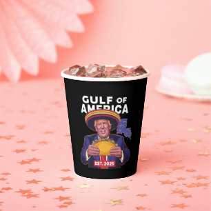 Vasos De Papel Divertido Trump Golfo De Nosotros América 2025 Tru