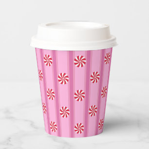 Vasos De Papel Divertidos y Navidades rosas pimienta dulce