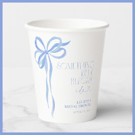 Vasos De Papel Doblar Algo Azul Antes De Hacer Ducha De Novias