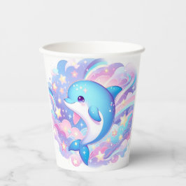 Vasos De Papel Dolphin Baby Shower, Personalizado divertido