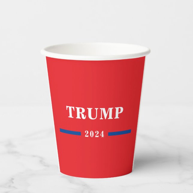 Vasos De Papel Donald Trump 2024 (Anverso)
