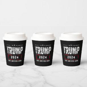 Vasos De Papel Donald Trump 2024 Recuperemos América Elecciones 