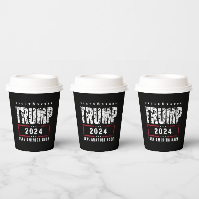 Vasos De Papel Donald Trump 2024 retrotrae a Estados Unidos a las (Multi)