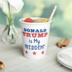 Vasos De Papel Donald TRUMP es mi presidente