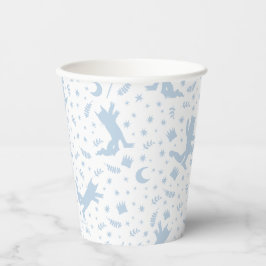 Vasos De Papel Donde las Cosas Salvajes Floral Azul